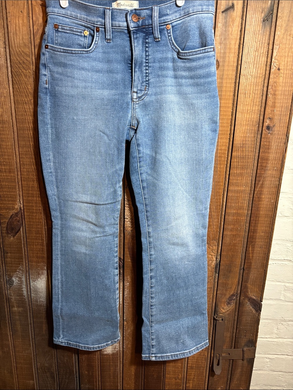 Madewell Women's Light Wash Mid Rise Flare Jeans